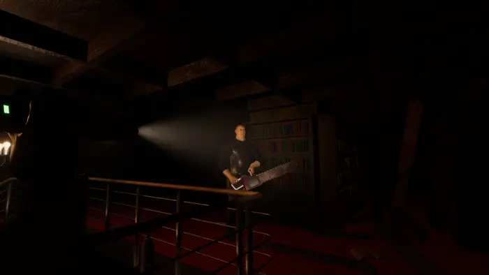 An enemy in the mansion library